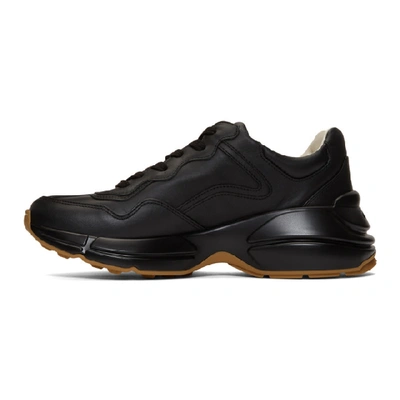 Shop Gucci Black Vintage Rython Sneakers