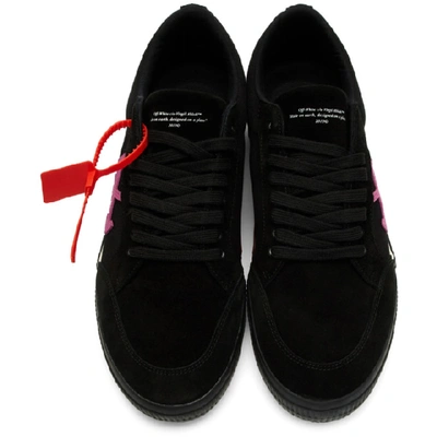Shop Off-white Black And Pink Low Vulcanized Sneakers In 1028 Blkfsh