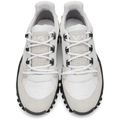 Shop Y-3 White Kyoi Trail Sneakers In Whtblkwht