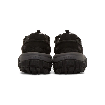 Shop Acne Studios Black Bolzter M Sneakers In Anthrblk