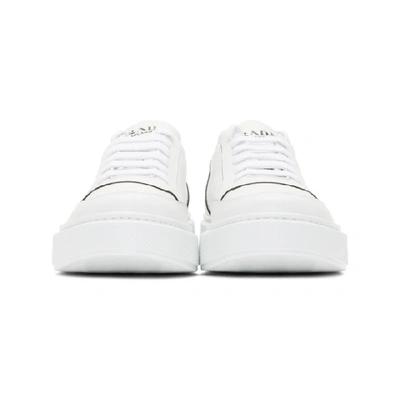 Shop Prada White Mountain Sneakers