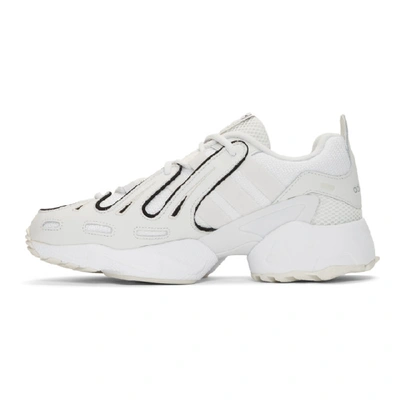 Shop Adidas Originals White Qzt Gazelle Sneakers In Cryswhtcblk