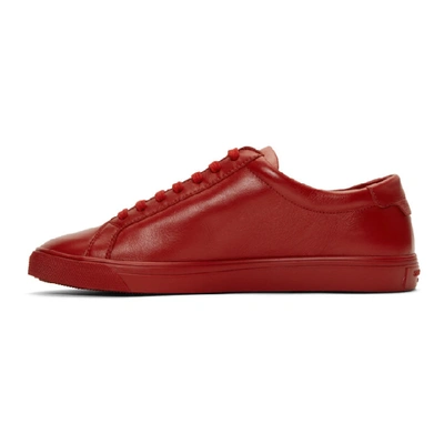 Shop Saint Laurent Red Andy Sneakers In 6805 Red