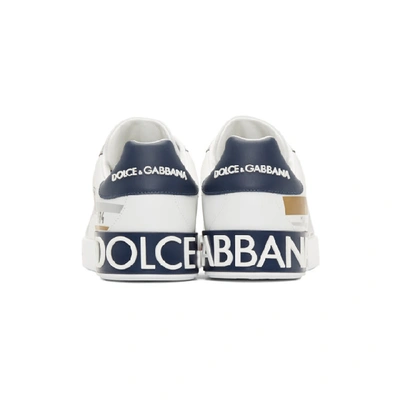 Shop Dolce & Gabbana Dolce And Gabbana White Portofino Millennials Sneakers In Hwf57 White