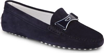 Tod's Gommino Driving Shoes In Suede In Navy