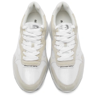 Shop Alexander Wang White Stadium Sneakers