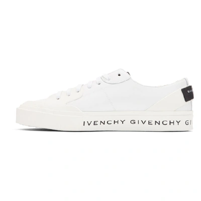 Shop Givenchy White Basse Tennis Light Sneakers In 100 White