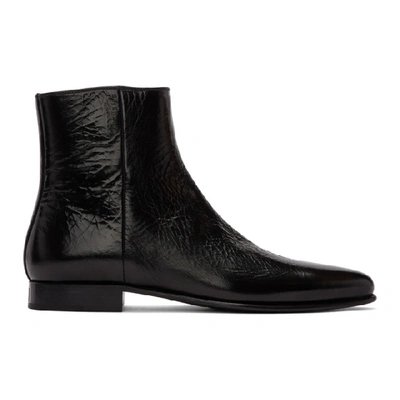 Shop Givenchy Black Dallas Zip-up Boots In 001 Black