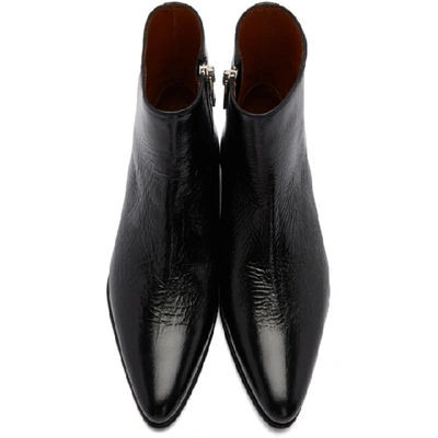Shop Givenchy Black Dallas Zip-up Boots In 001 Black