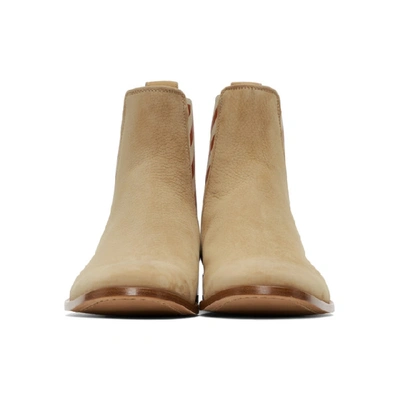 Shop Off-white Beige Chelsea Boots In 4848 Beige