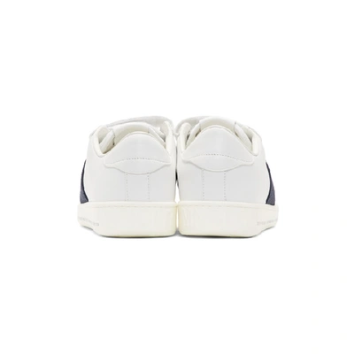 Shop Moncler Genius 7 Moncler Fragment Hiroshi Fujiwara White Leather Franz Scarpa Sneakers In 001white