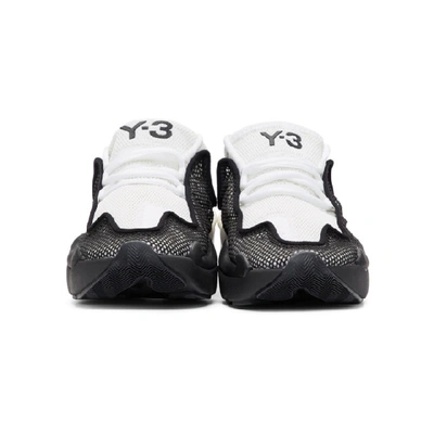 Shop Y-3 White Ren Sneakers In Blkwhtblk