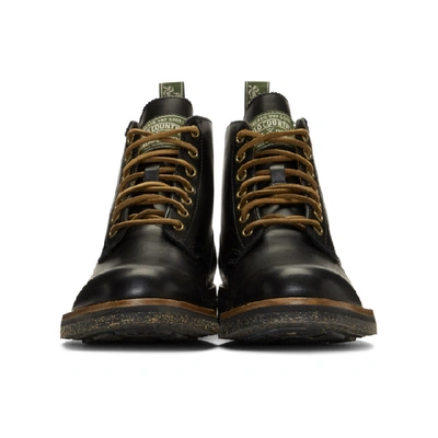 Shop Polo Ralph Lauren Black Army Boots