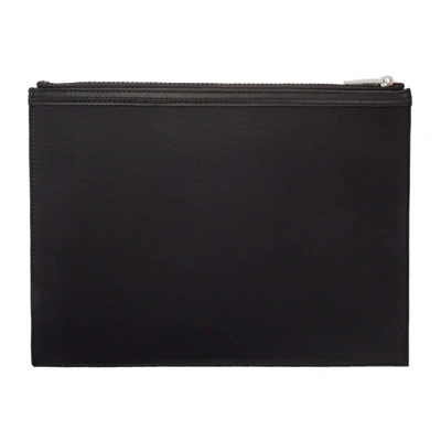 Shop Kenzo Black Dragon A4 Pouch In 99 Black