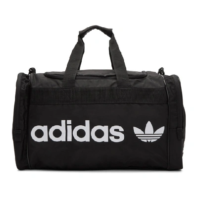 Shop Adidas Originals Black Santiago Ii Duffle Bag