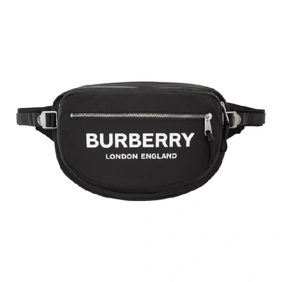 Shop Burberry Black Econyl® Large Cannon Belt Bag