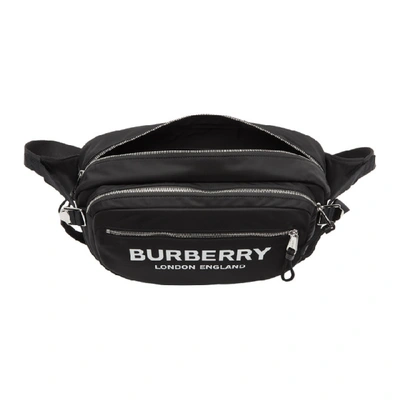 Shop Burberry Black Econyl® Large Cannon Belt Bag