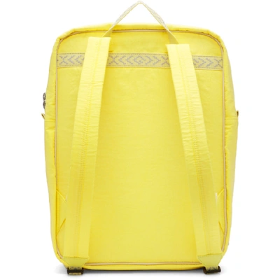 Shop Gucci Yellow Medium Blind For Love Backpack In 7482 Yellow