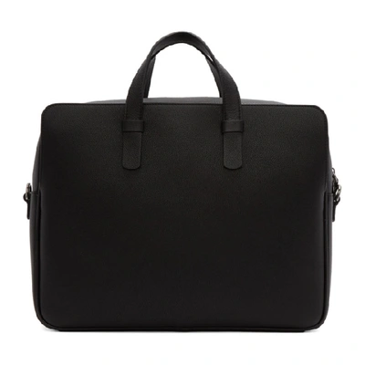 Shop Giorgio Armani Black Large Two Day Briefcase In 80001 Nero