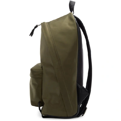 Shop Burberry Green Canvas Jett Backpack