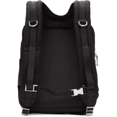 Shop Prada Black Universal Studios Edition Frankenstein Logo Backpack