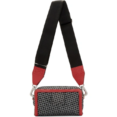 Shop Pierre Hardy Red And Black Cube Box Bag In Blkwhtred