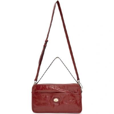 Shop Gucci Red Morpheus Bag In 6420 Red