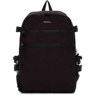 Shop Diesel Black F-urbhanity Backpack In T8013 Black