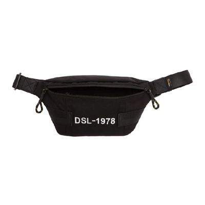 Shop Diesel Black Feltre Belt Bag In T8013 Black