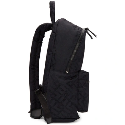Shop Versace Navy Greek Drawing Backpack