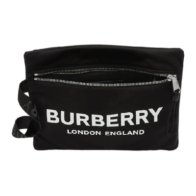 Shop Burberry Black Handle Pouch