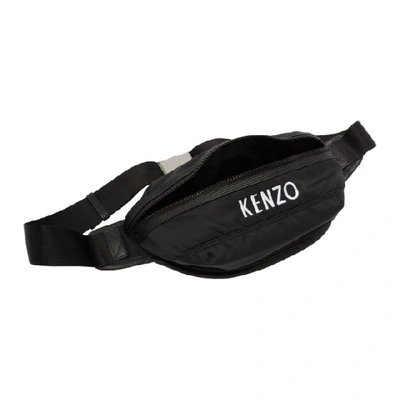 Shop Kenzo Black Dragon Bum Bag In 99 Black