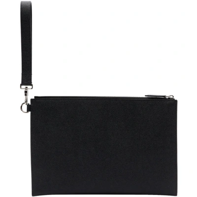 Shop Burberry Black Embossed Edin Pouch
