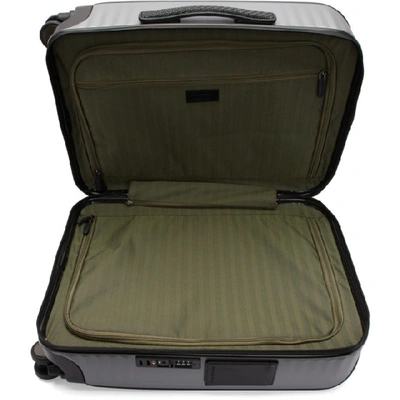 Shop Ermenegildo Zegna Silver Leggerissimo Cabin Suitcase In Arg Silver