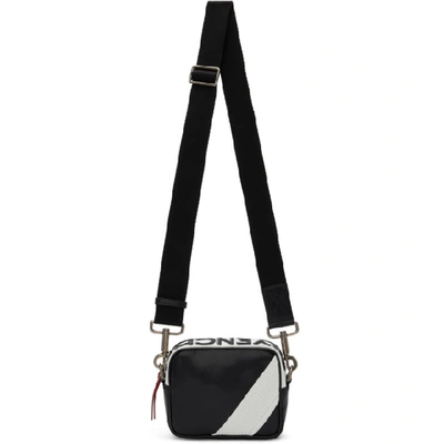 Shop Givenchy Black And White Mc3 Bag In 004-blk/wht