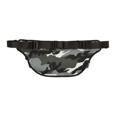 Shop Juunj Juun.j Black And Grey Camo Bum Bag In 5 Black