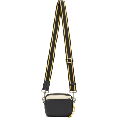 Shop Givenchy Black And Yellow Reverse Logo Crossbody Bag In 003 Black/y