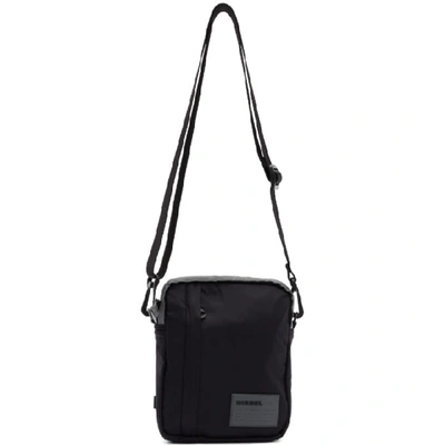 Shop Diesel Black And Grey Discover-me Oderzo Bag In T8013 Black