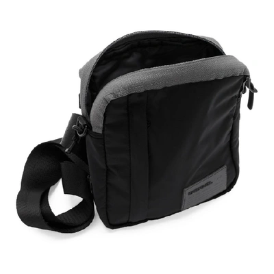 Shop Diesel Black And Grey Discover-me Oderzo Bag In T8013 Black