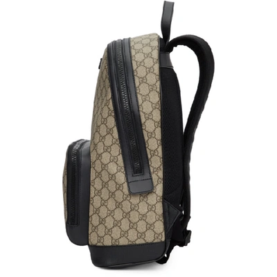 Shop Gucci Beige Gg Supreme Backpack In 9772 Beige