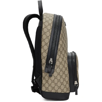 Shop Gucci Beige Gg Supreme Backpack In 9772 Beige