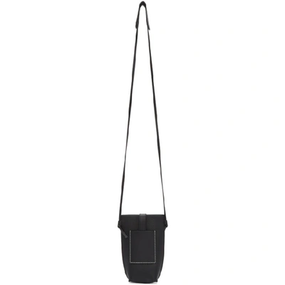 Shop Loewe Black Pocket Pouch In 1100black