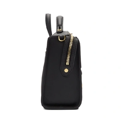 Shop Fendi Black Bag Bugs Messenger Bag In F0kur.blk