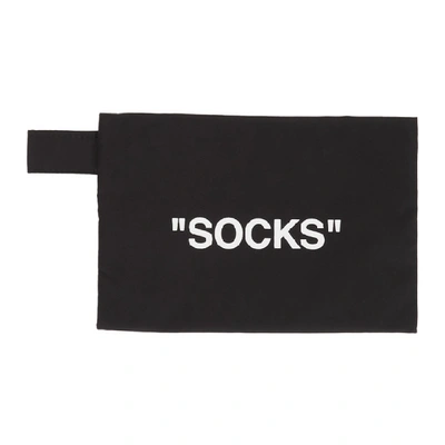 OFF-WHITE 黑色 AND 白色“SOCKS”手袋