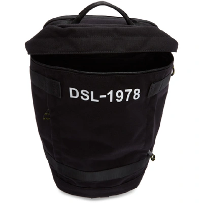 Shop Diesel Black Pieve Backpack In T8013 Black