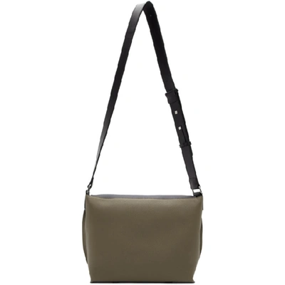 Shop Loewe Navy And Taupe Small Military Messenger Bag In 5642deep Bl