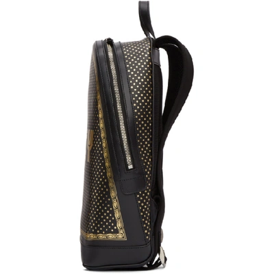 Shop Gucci Black And Gold Guccy Magnetismo Backpack In 8474 Blk/gd