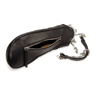Shop Maison Margiela Ssense Exclusive Black Leather Tabi Glove Bag In T8013 Black
