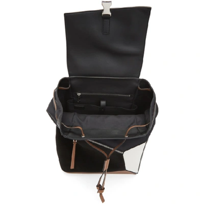 Shop Loewe Black Puzzle Backpack In 1329black/t