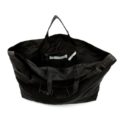 Shop Off-white Black Unfinished Arrows Tote In 1091 Blksil